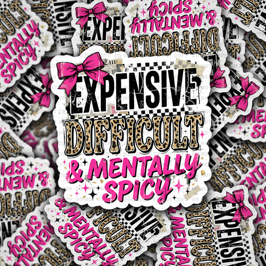 Expensive,difficult and mentally spicy