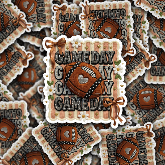 Game day stacked football
